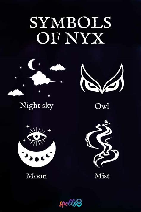 nyx symbol goddess|animals associated with nyx.